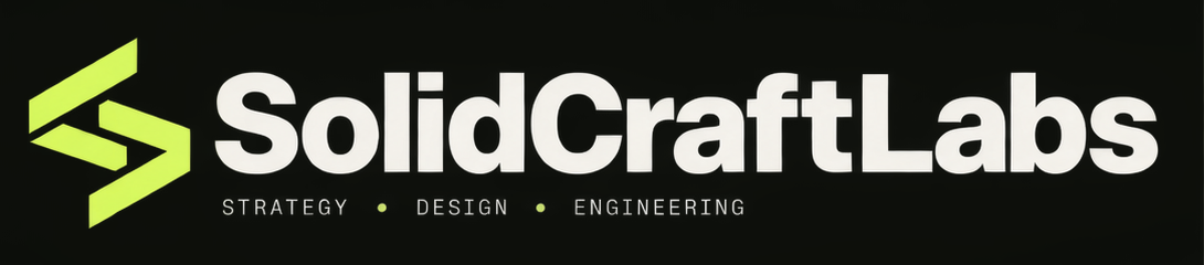 SolidCraftLabs — Strategy, Design, Engineering